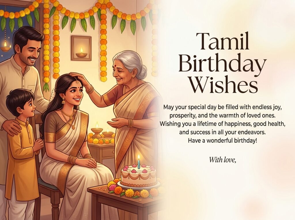 Tamil Birthday Captions and Wishes