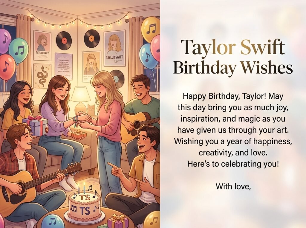 Taylor Swift Birthday Captions and Wishes