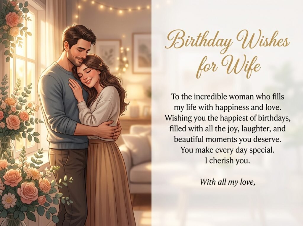 Birthday Captions and Wishes for Wife
